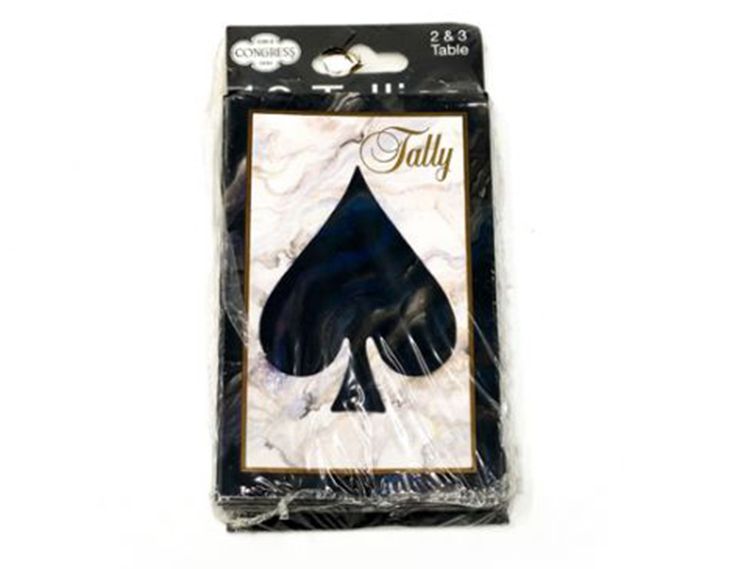 Congress Playing Card Tallies: Black Marble Tallies main image